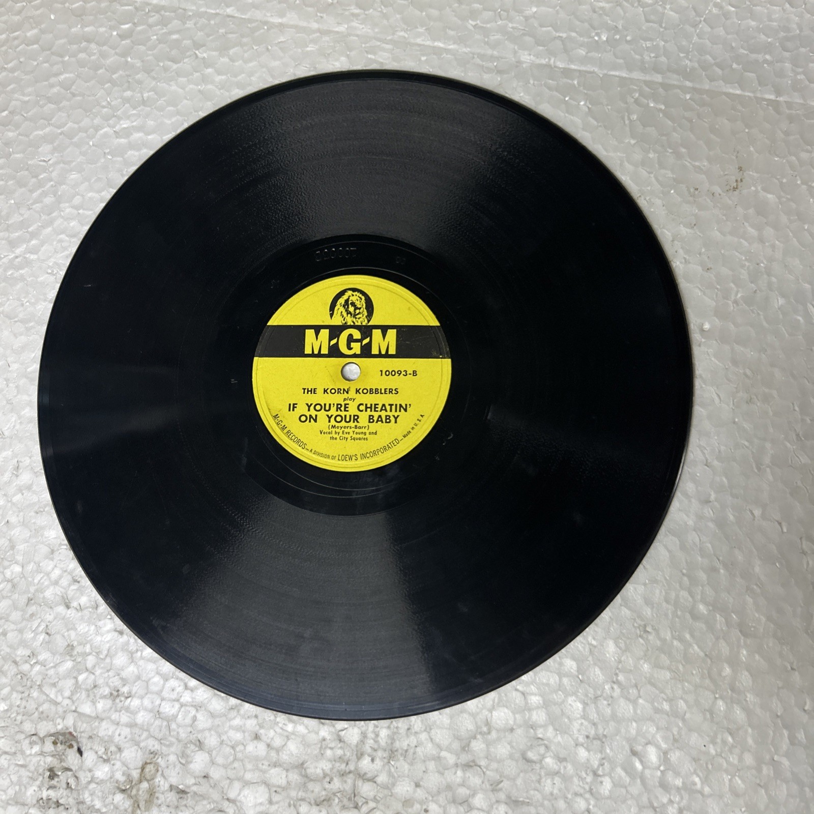 The Korn Kobblers Dardanella/If You're Cheating On Your Baby Mgm 78 Cheatin