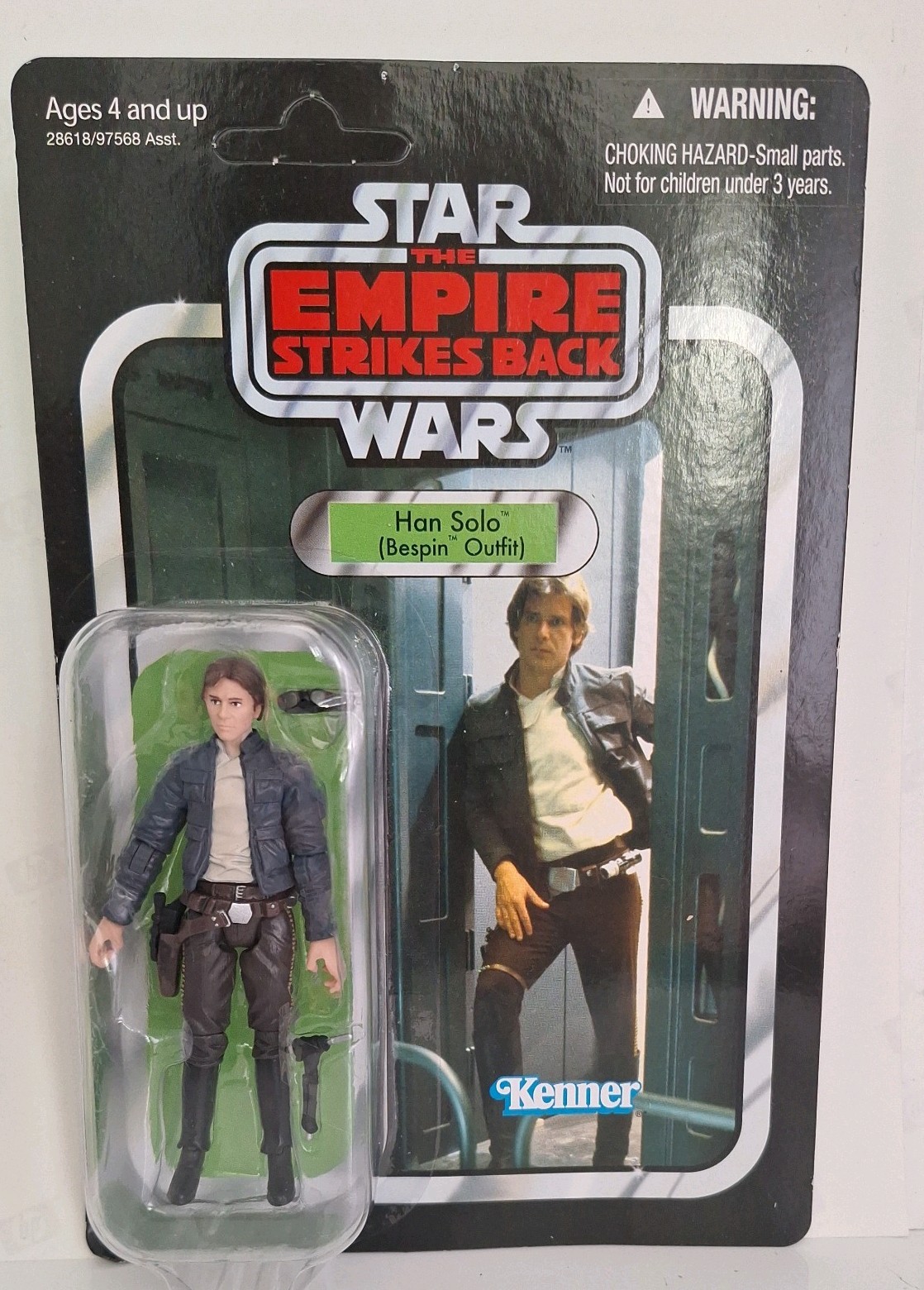 2011 HASBRO STAR WARS COLLEZIONE VINTAGE HAN SOLO BESPIN OUTFIT VC50 SIGILLATO MOC