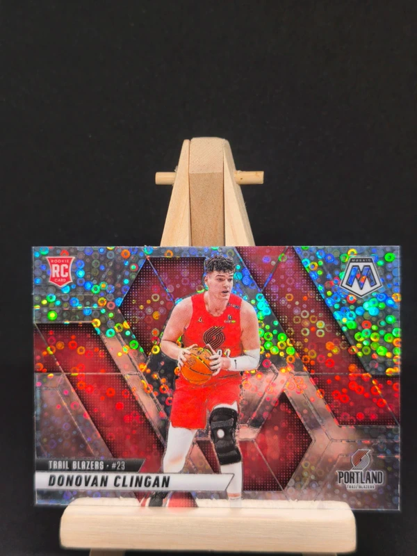 Donovan Clingan Rookie Variation Fast Break Silver Mosaic #246