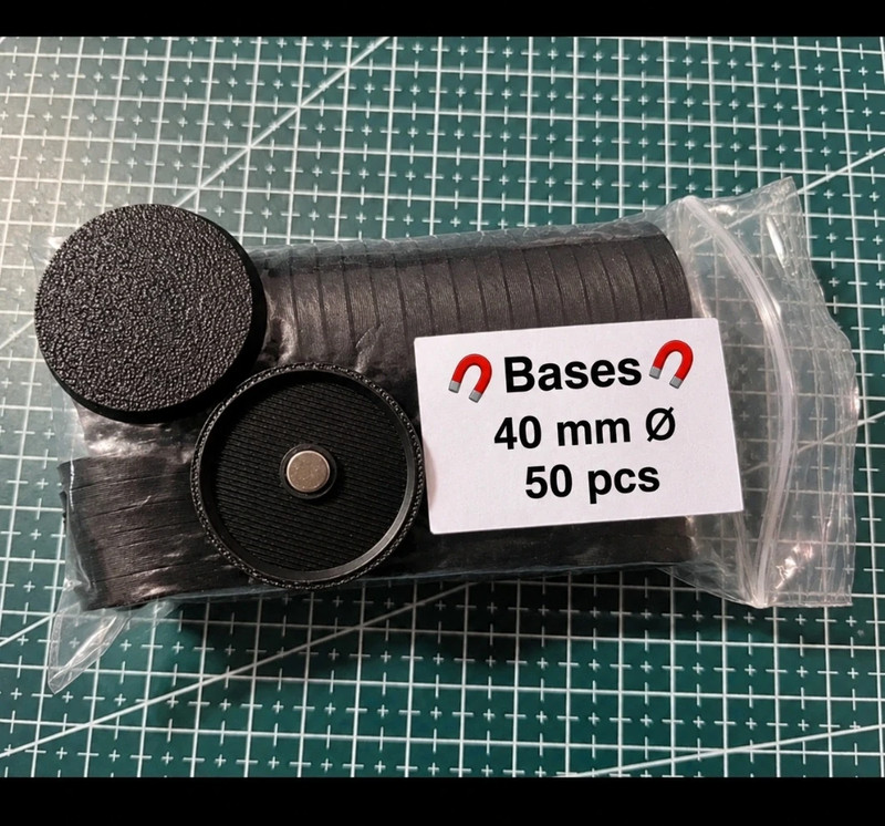 🧲Socles ronds 40mm🧲 pour warhammer, 40k, 40.000