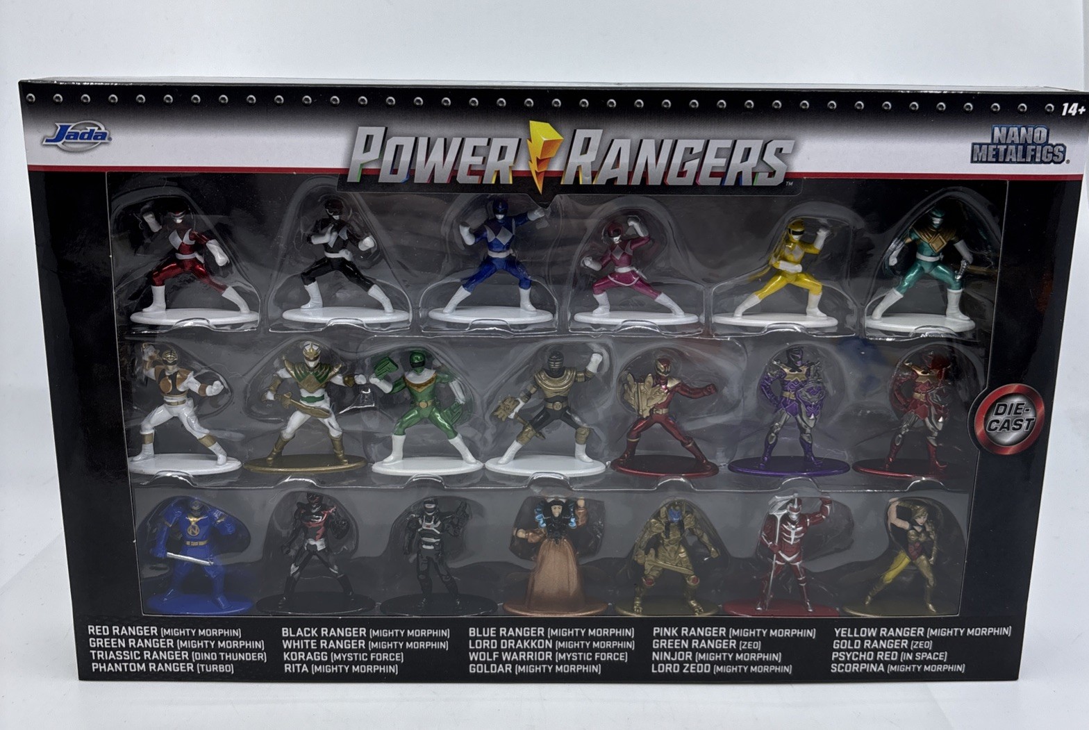 JADA POWER RANGERS NANO METALFIGS CONFEZIONE DA 20 PRESSOFUSI NUOVI CON SCATOLA