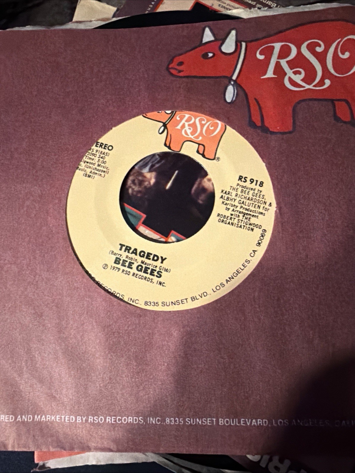 !970's BeeGees, (3) M. Jackson Rock with you, Jackie Blue , Fly Robin Fly 45 RPM