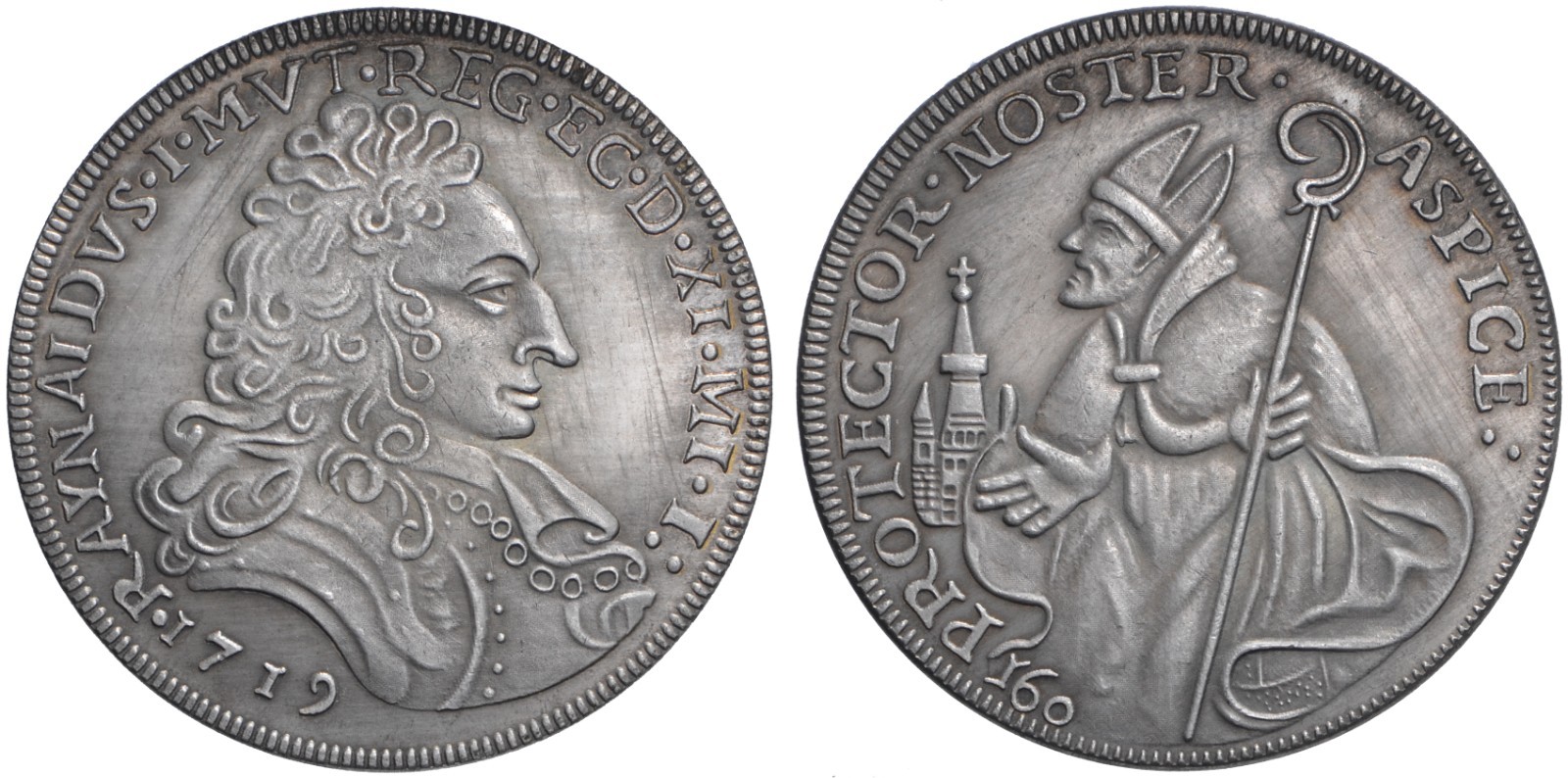 MODENA - RINALDO D'ESTE  (1706-1737) - DUCATO 1719 - COPIA