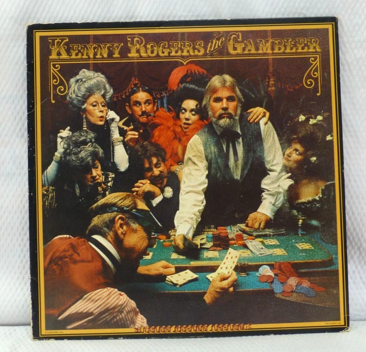 Kenny Rogers "The Gambler" Vinyl Record Album With Poster