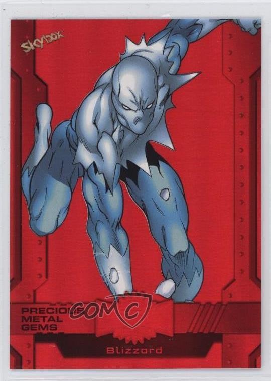 2024 Skybox Marvel Metal Universe Avengers PMG Rosso 75/100 Blizzard #3 02aj