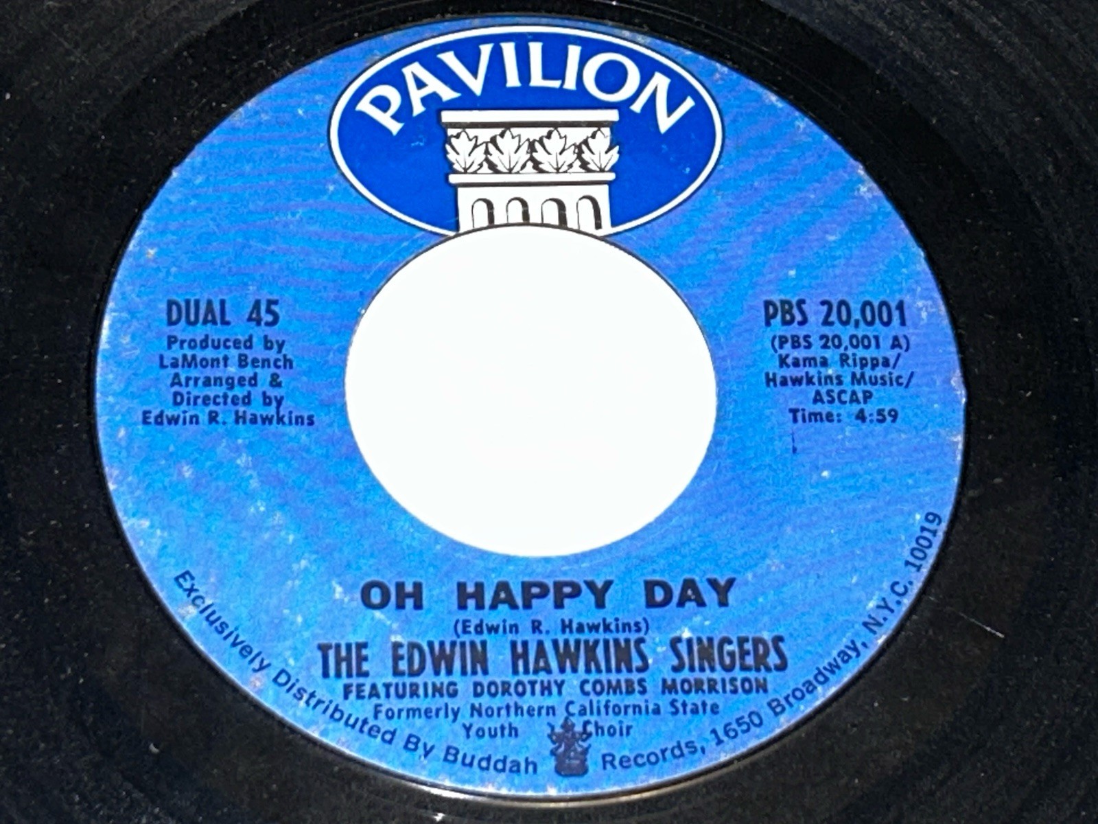 The Edwin Hawkins Singers - Oh Happy Day / Jesus Lover of My Soul 45rpm 232Z03