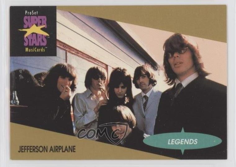 1991-92 Pro Set Super Stars MusiCards Legends Jefferson Airplane #13 0kz8