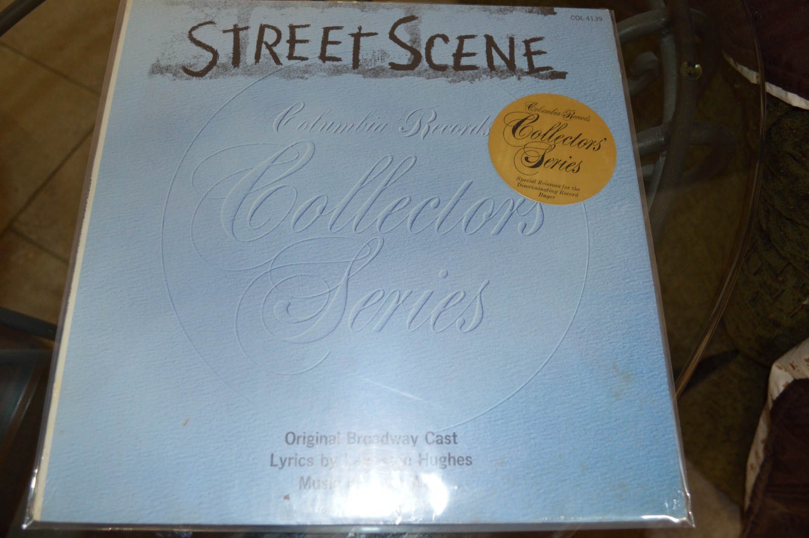 VINYL RECORD LP S STREET SCENE #3 ORIG BROADWAY CAST COLUMBIA SPECIAL COL-4139