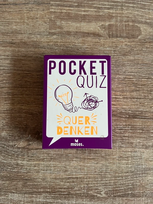 Pocket Quiz - Querdenken - Rätsel Kniffel - Kartenspiel