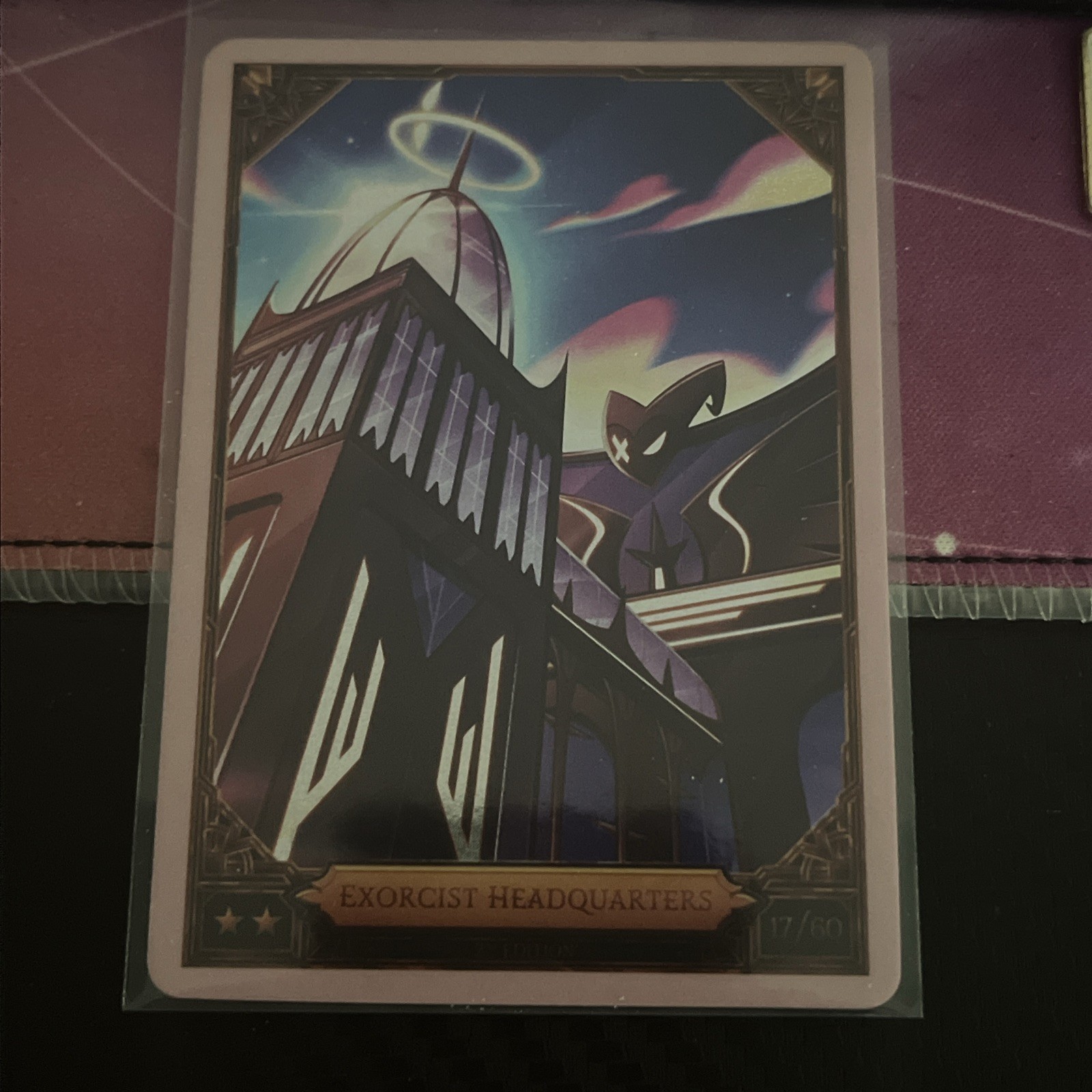 Hazbin Hotel Card Pink Foil Stagione 2 2° Edizione 17/60 Quartier Generale Esorcista