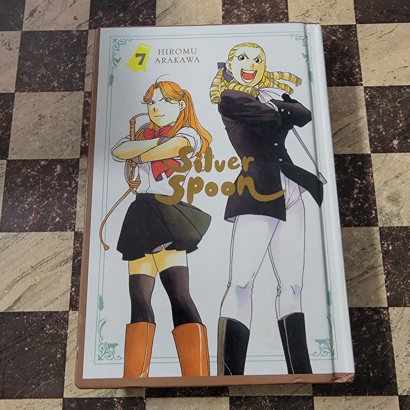 Silver Spoon #7 (Yen Press febbraio 2019) copertina rigida ex biblioteca