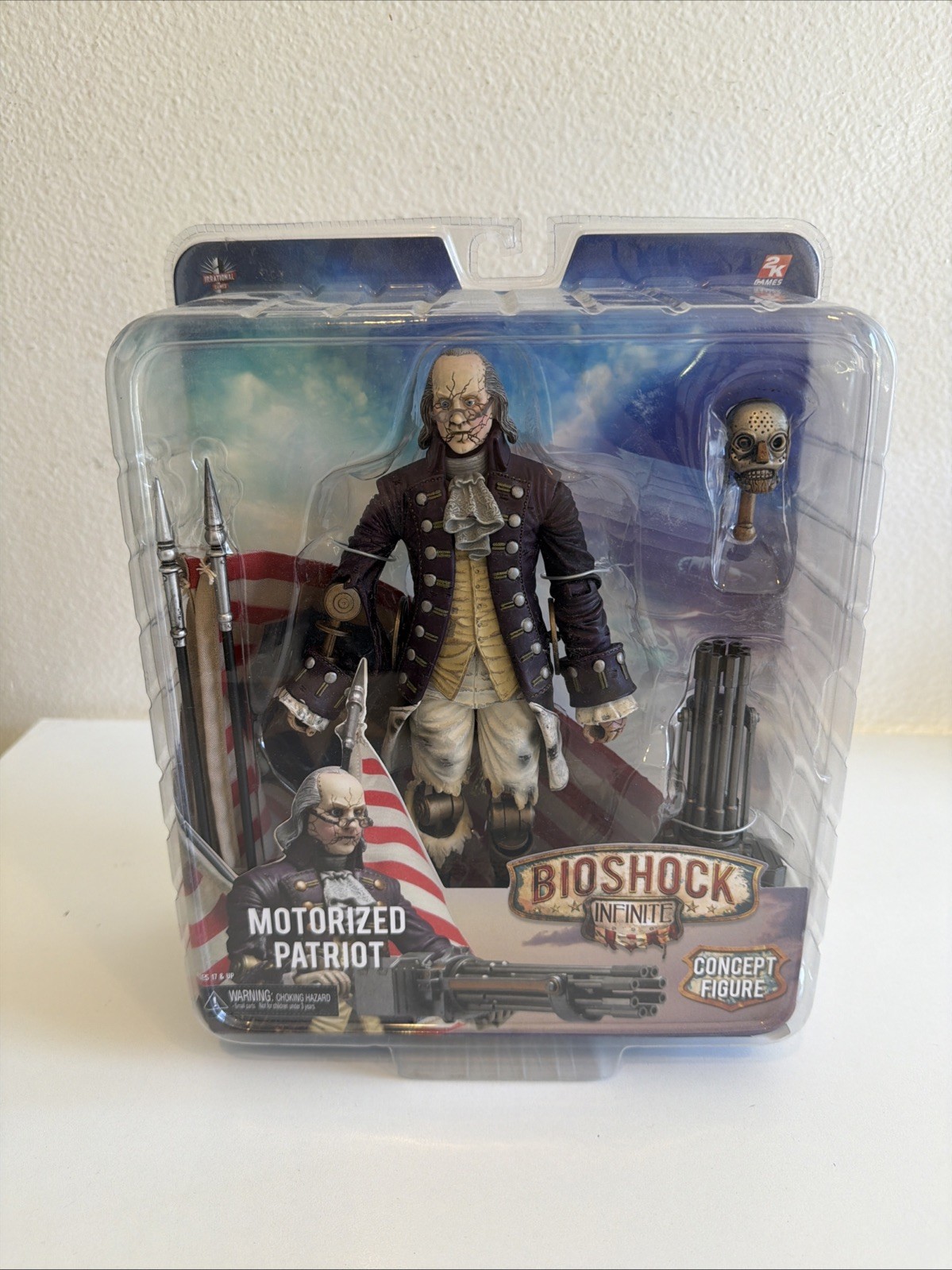 NECA Bioshock Infinite Benjamin Franklin Motorized Patriot 9" Inch  44941 New