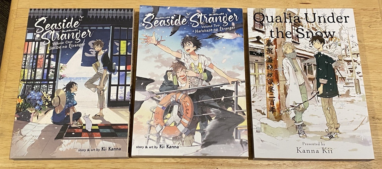 Kii Kanna BL Manga Lotto 3 Volumi (Inglese) - Seaside Stranger & Qualia