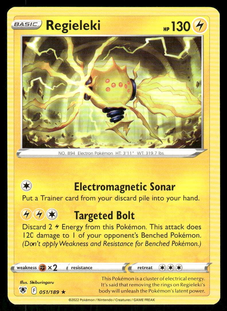 Pokemon Regieleki Radianza Astrale 051/189 R quasi nuovo/m