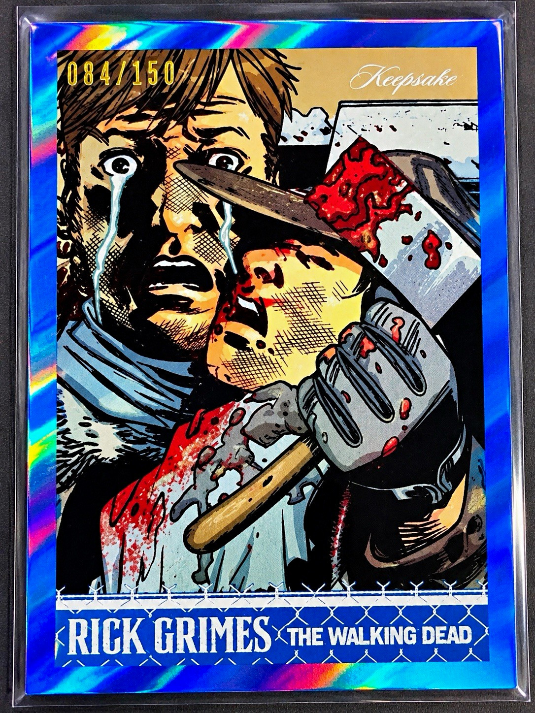 Skybound 2026 The Walking Dead Keepsake Rick Grimes #7 Blue Parallel 84/150