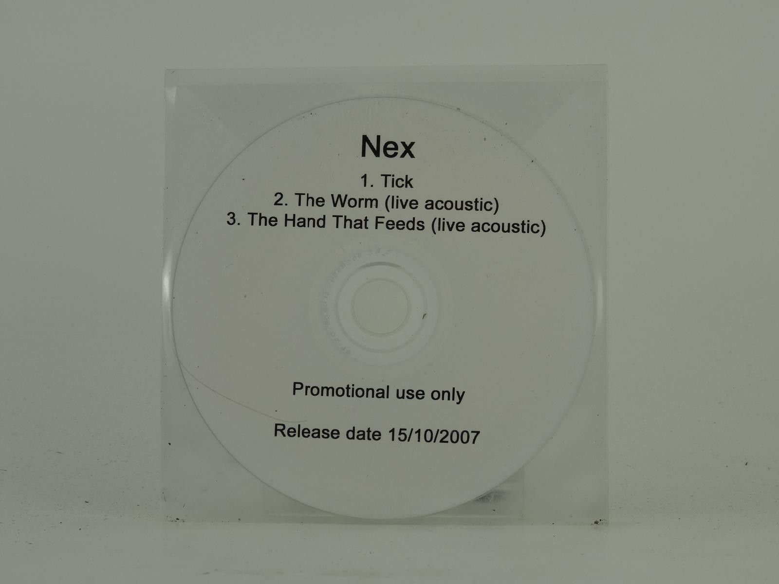 NEX TICK/THE WORM (D57) 3 Track Promo CD Single including Plastic Sleeve 