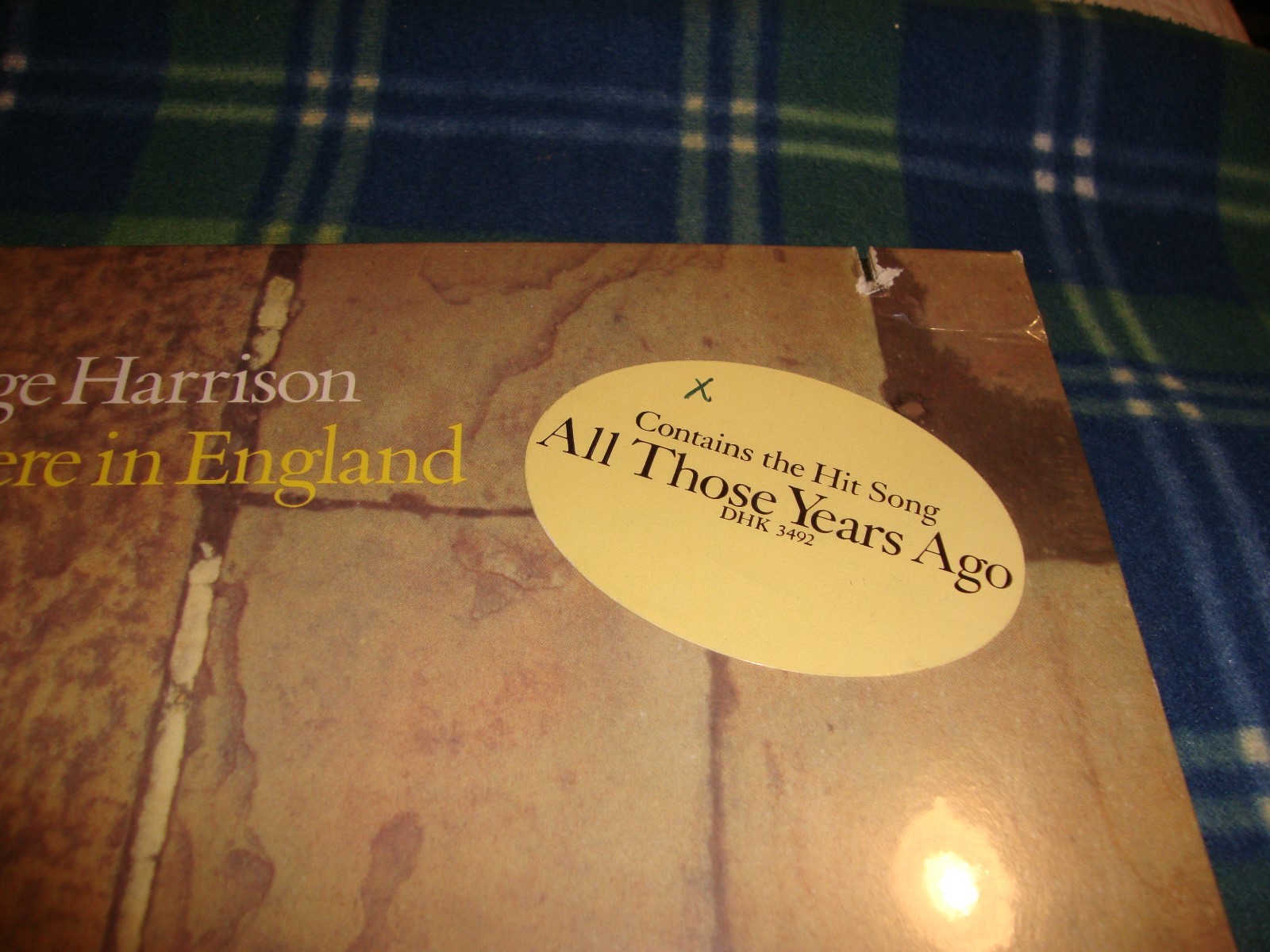 George Harrison Somewhere in England LP Sealed