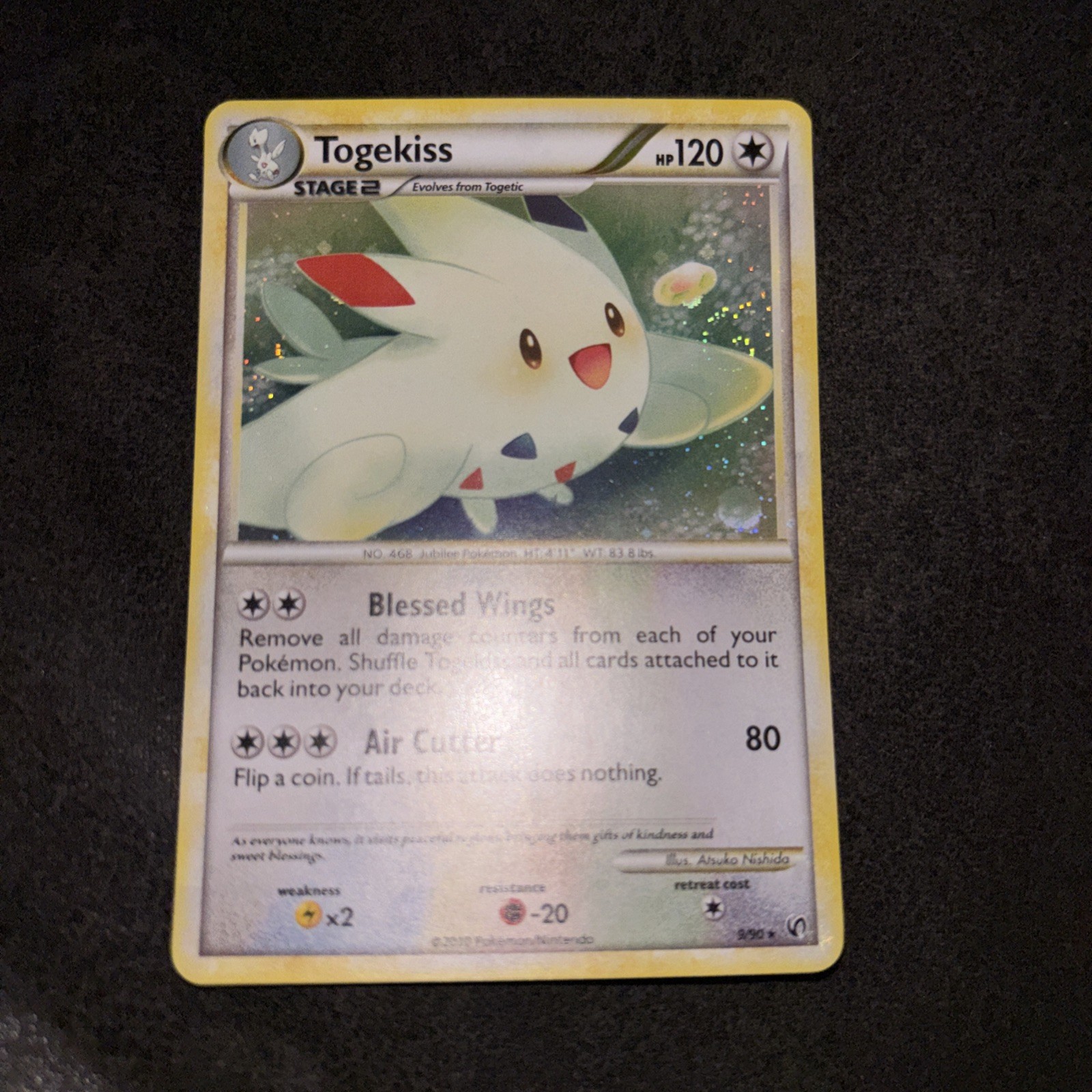 Togekiss Undaunted 9/90 Holo Raro Pokemon TCG LP SWIRL