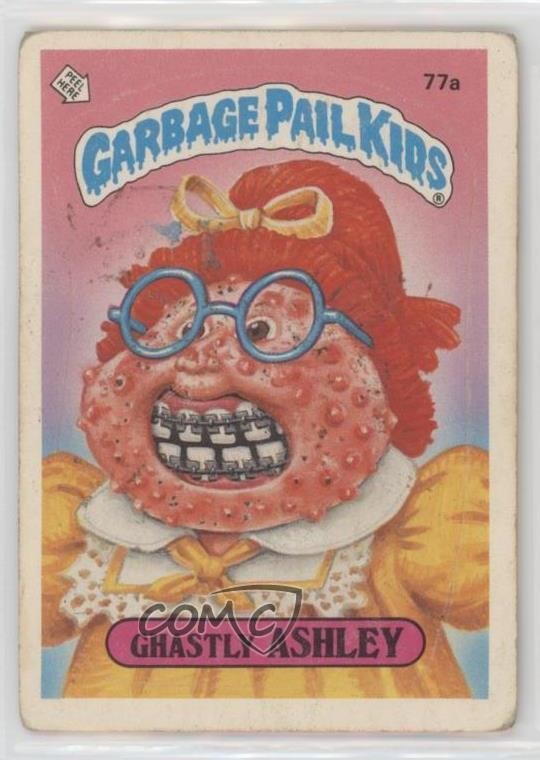 1985 Garbage Pail Kids Series 2 Ghastly Ashley (Jolted Joe Puzzle Back) 0xq0