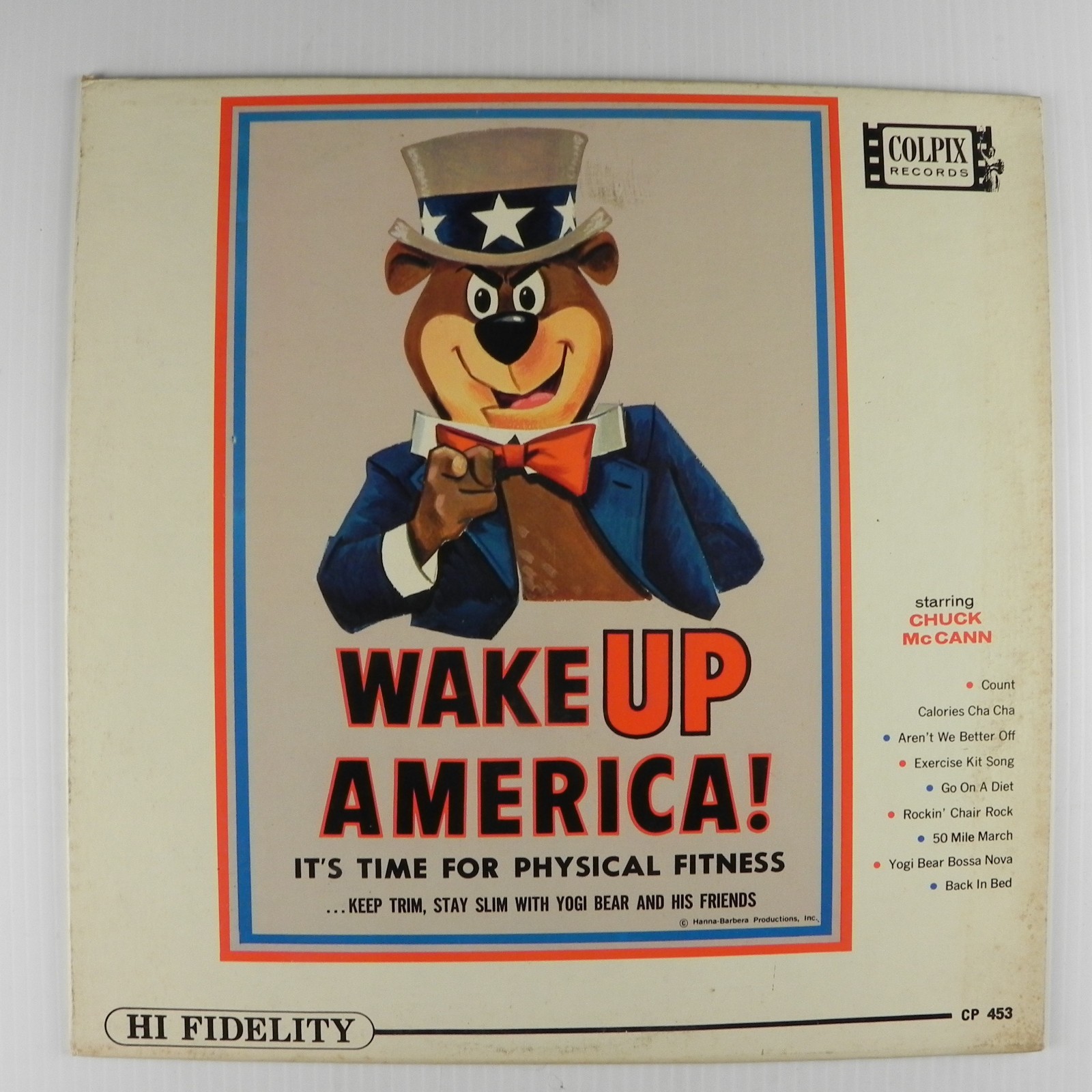 Chuck McCann, Yogi Bear And His Friends – Wake Up America! 1965 Kids Vinyl LP