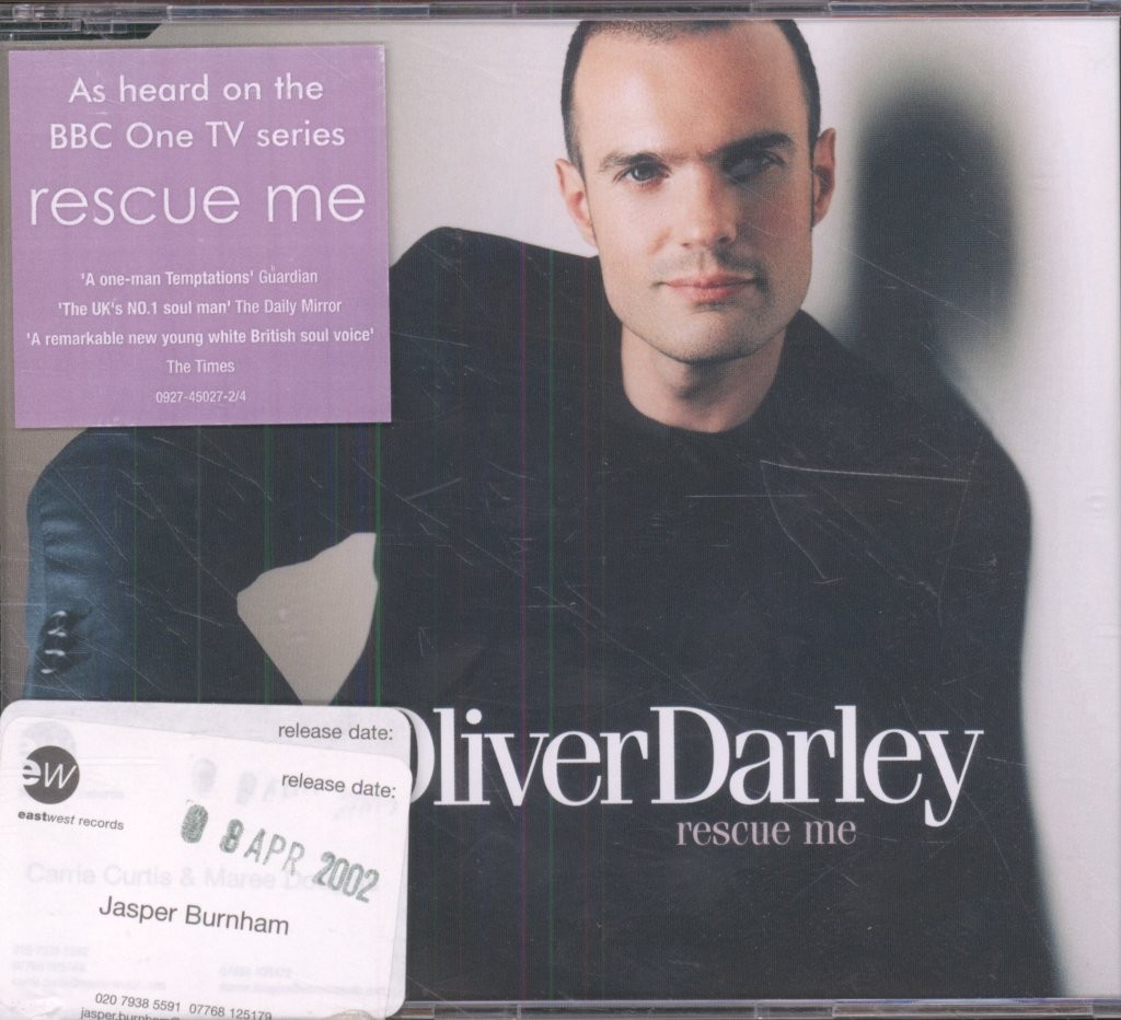 Oliver Darley Rescue Me CD Promo 1 Track