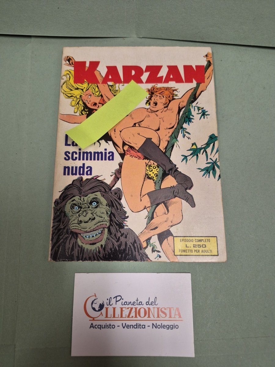 FUMETTO KARZAN  NR. 1 LUGLIO 1975 EDIZIONI DEL VASCELLO LA SCIMMIA NUDA
