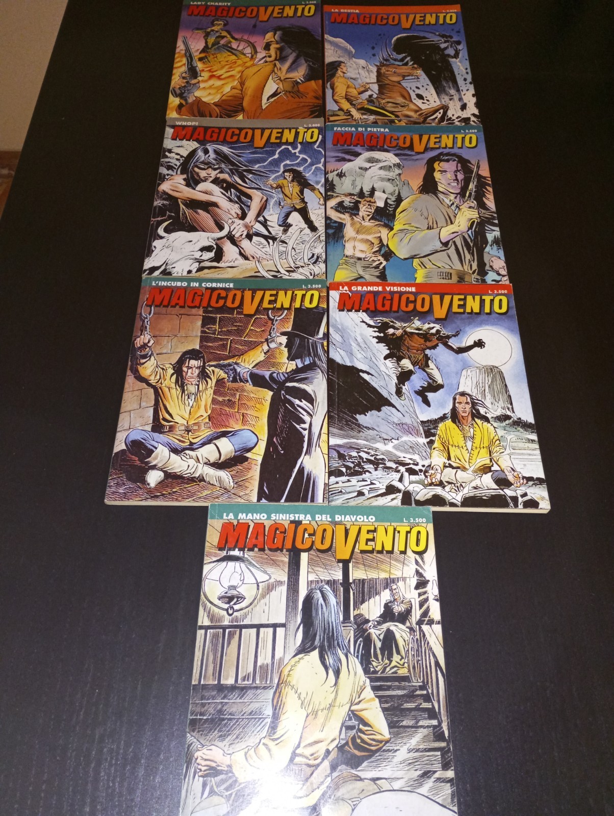 MAGICO VENTO LOTTO 7 FUMETTI N. 3-4-5-9-11-16-19  OTTIME CONDIZIONI