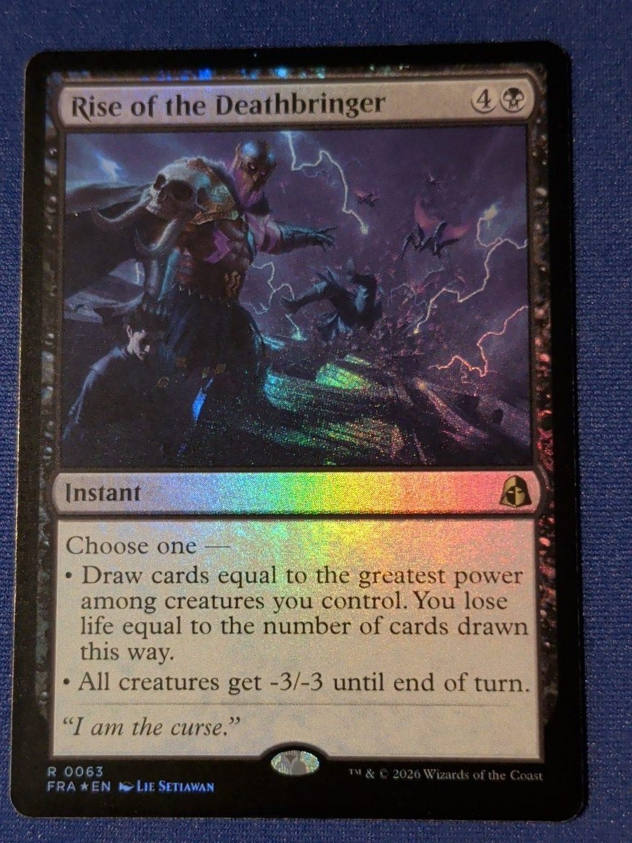 Rise of the Deathbringer Foil Reality Fracture #63 quasi nuovo MTG