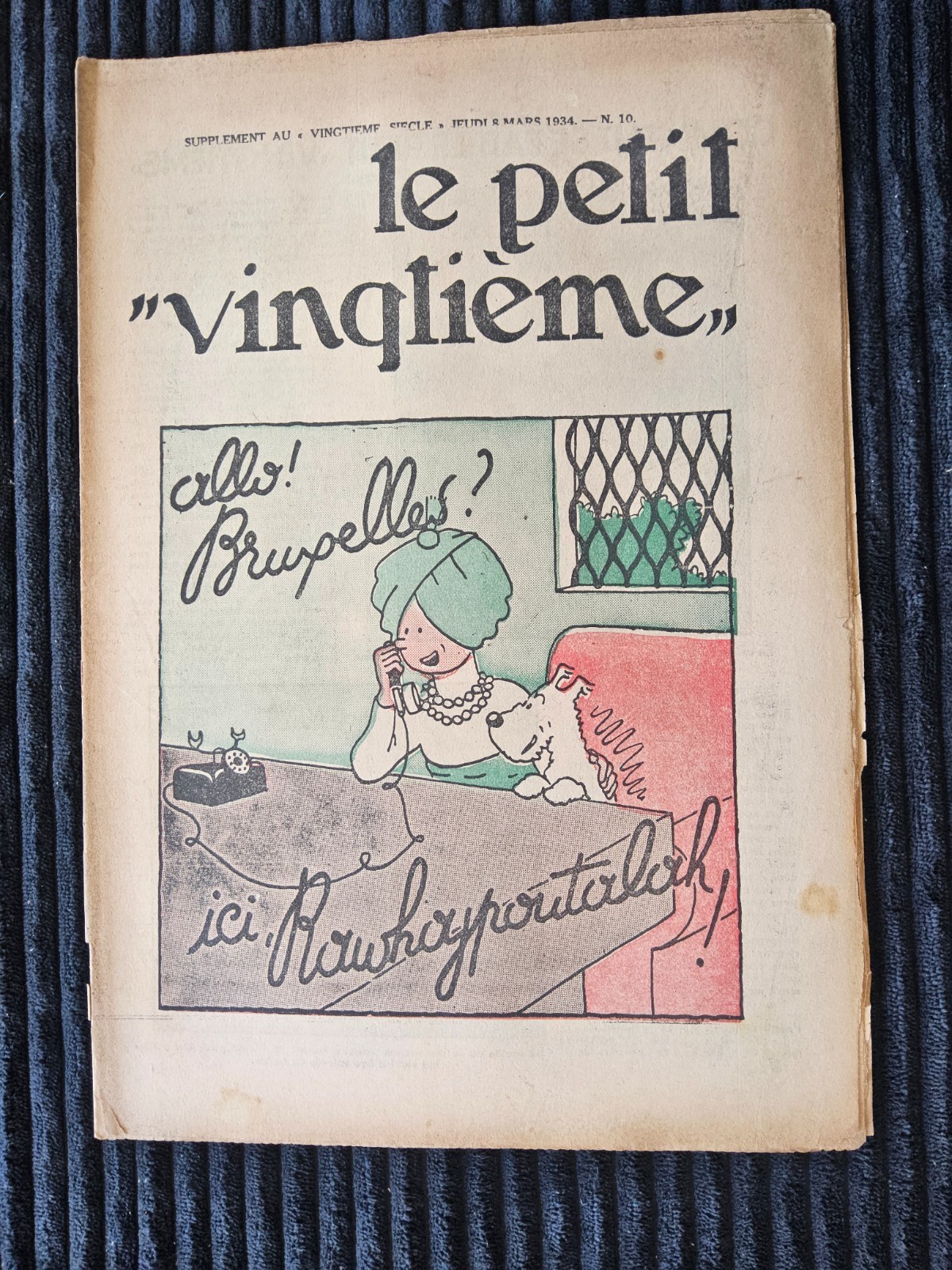 Tintin - Petit Vingtième - Numéro 10 de 1934