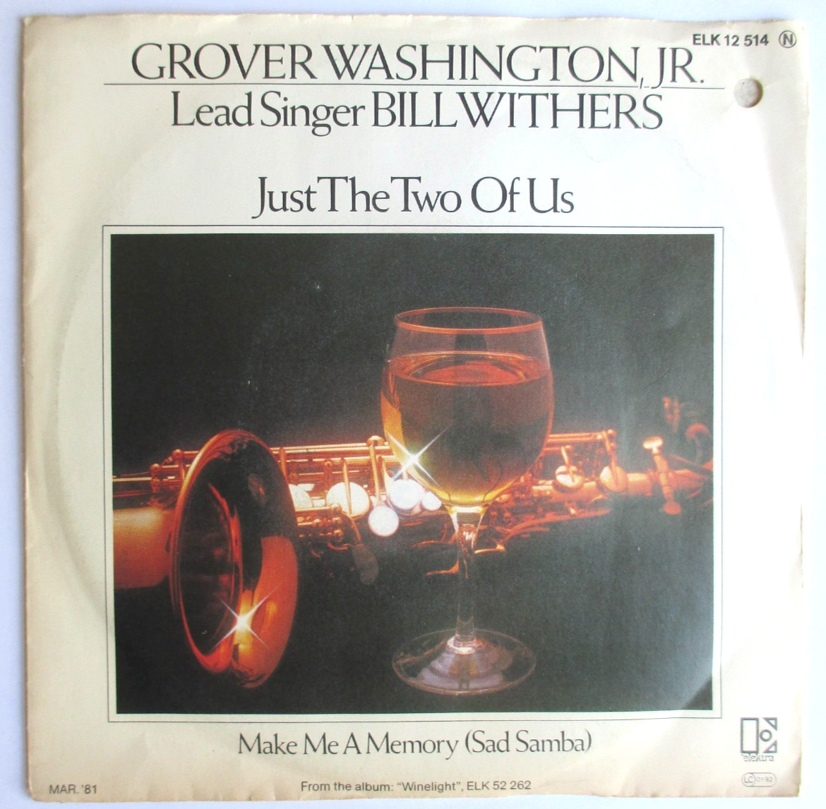 GROVER WASHINGTON JR. FEAT. BILL WITHERS - SP (7") "JUST THE TWO OF US"