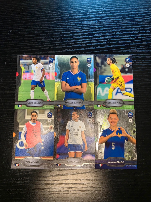 [LOT] 6 cartes Base sans double Equipe de France - Panini