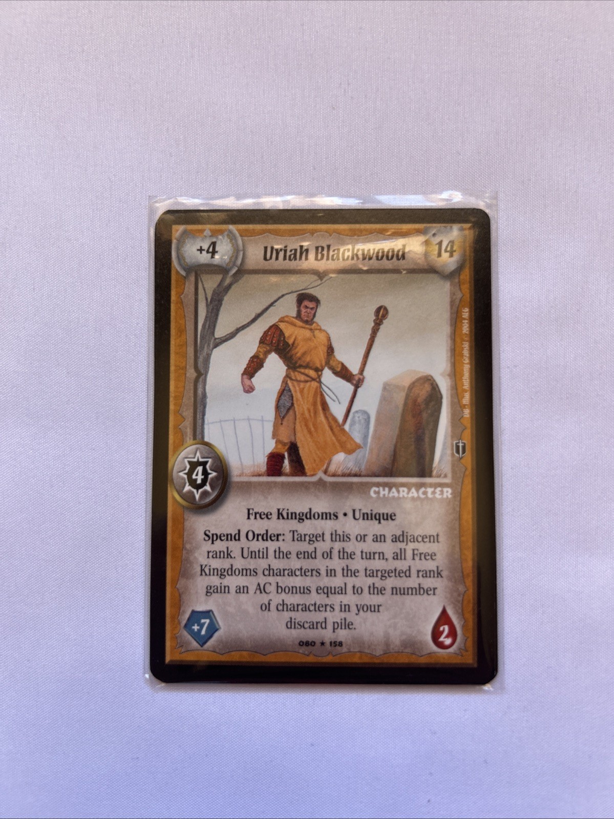 Uriah Blackwood Warlord Ccg Saga della Tempesta Freekingdoms Raro Unico 