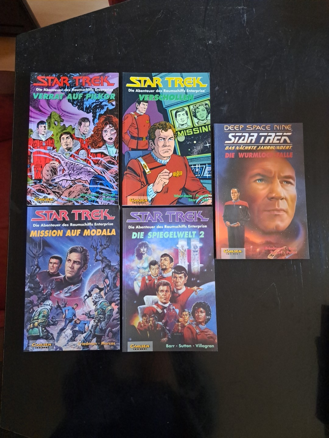 5x STAR TREK copertina morbida 2+3+5+11+12 ☆ Carlsen SF Comics 1995 ☆ Z 0-1