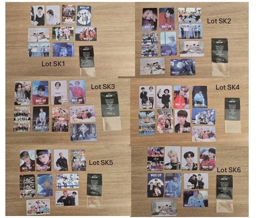 Lot de 9 cartes à collectionner- Stray Kids – No Easy Noir