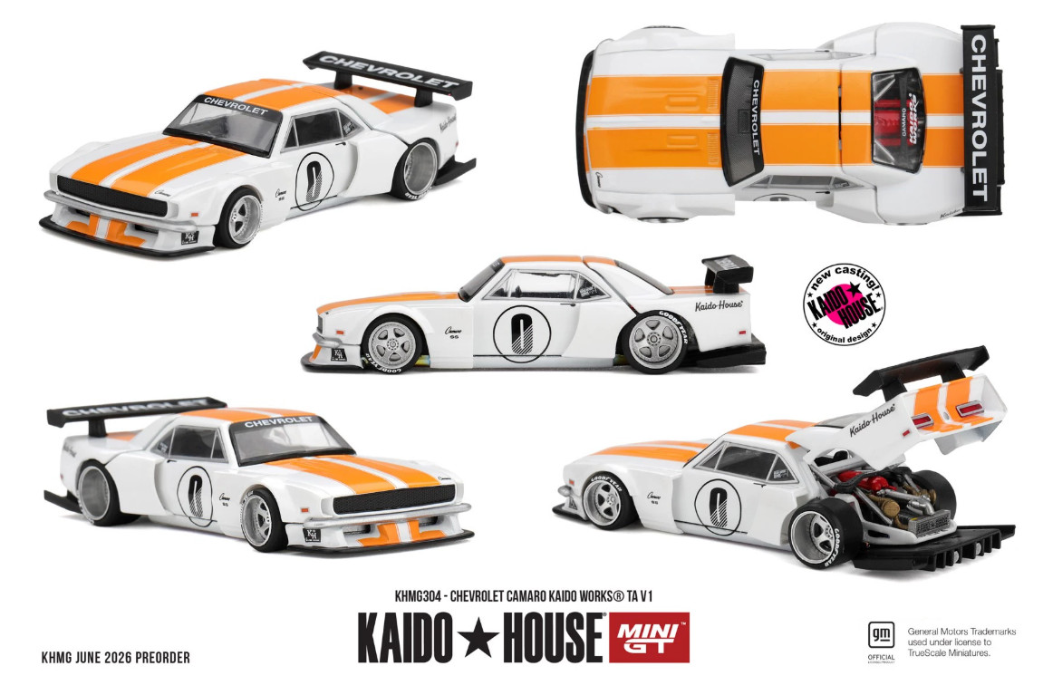 Kaido House Mini GT 1/64 Chevrolet Camaro Kaido funzionante TA V1 preordine