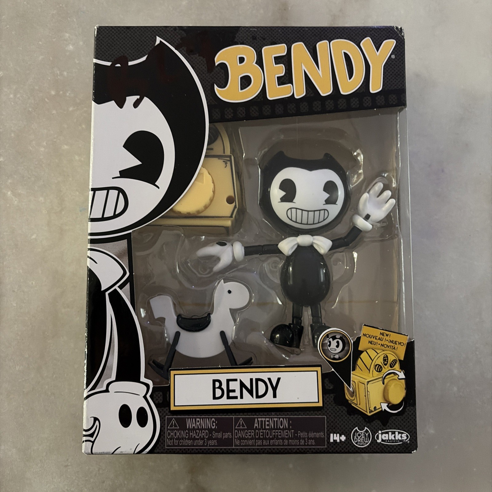 JAKKS Pacific Bendy and the Ink Machine Bendy Figure Set w/ Horse & Viewer