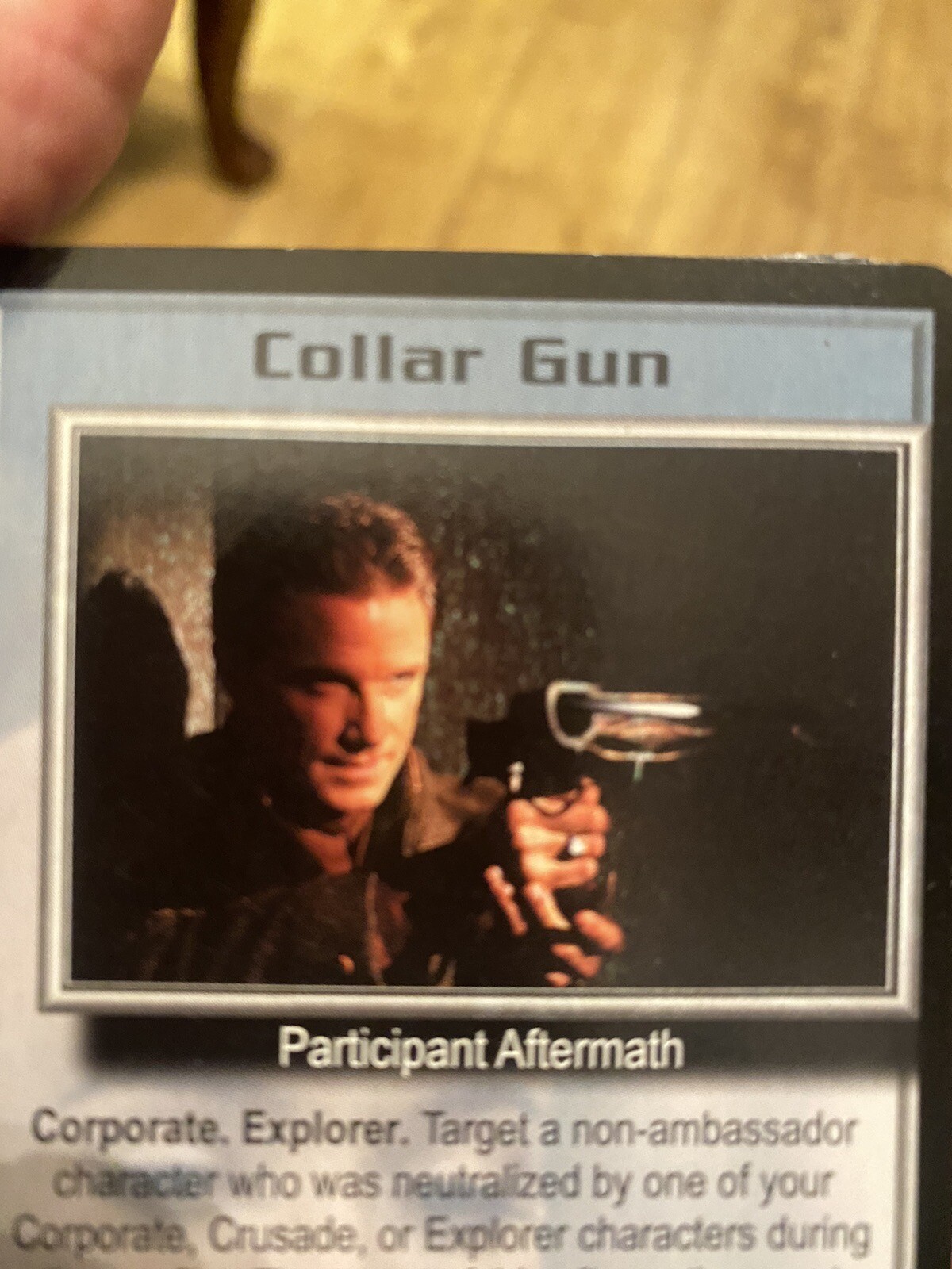 COLLAR GUN BABYLON 5 CCG COLLECTORS CARD NEAR MINT CRUSADE UNPLAYED PRECEDENCE