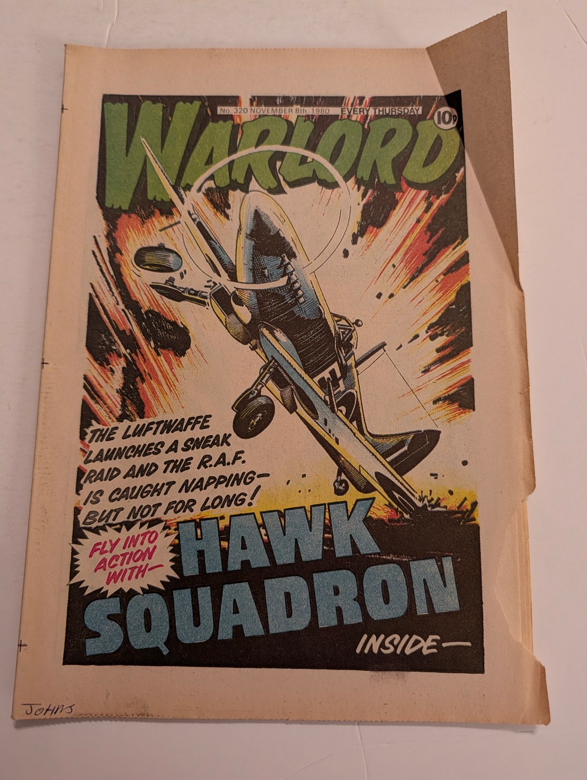 Warlord Comic No 320, November 8th 1980.