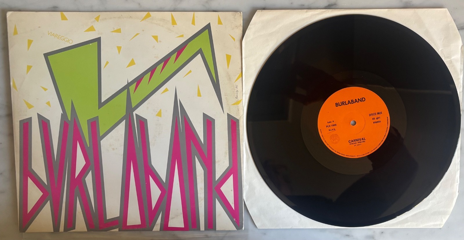 BURLABAND CARNIVAL ITALO DISCO  DISCO MIX  12" 1985 VIAREGGIO CARNEVALE