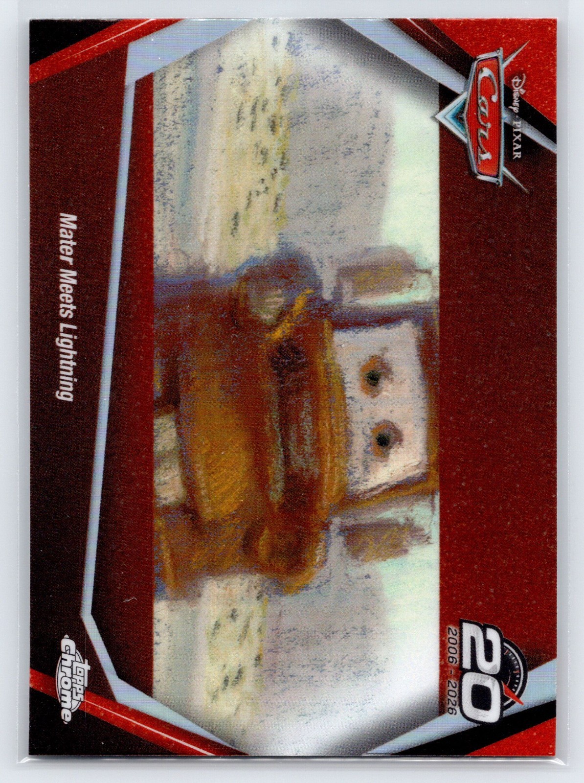 2026 Topps Disney Chrome Cars 20th Anniv Mater Meets Lightning CRS-4