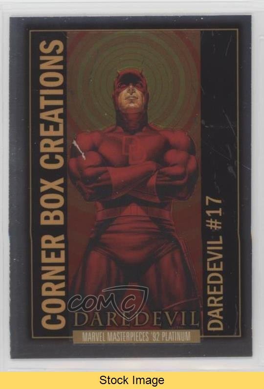 2024 Upper Deck Marvel Masterpieces '92 Corner Box Creations Daredevil READ 11qd