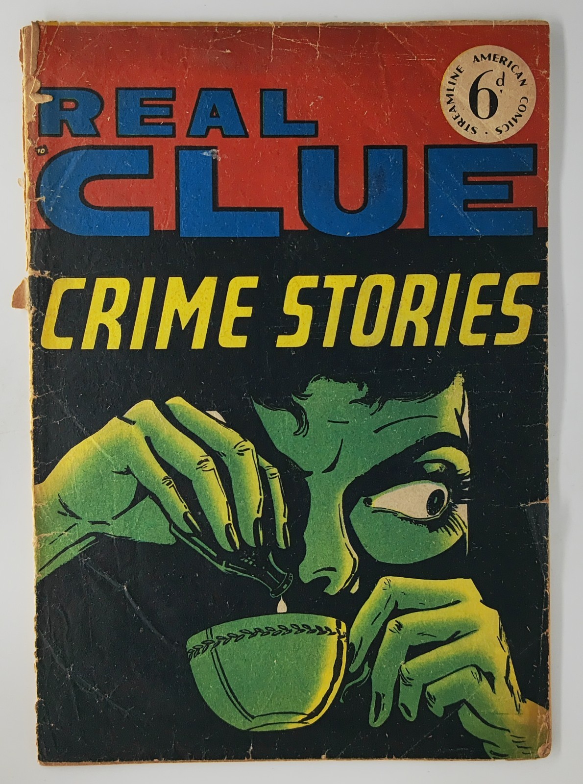 Real Clue Crime Stories #nn Classic Cover UK Edition Golden Age FR/GD 1951