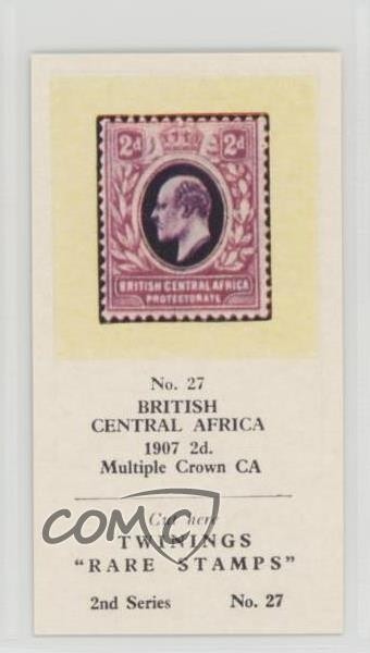 1960 francobolli rari serie 2 Africa centrale britannica 1907 2d corona multipla CA z6d