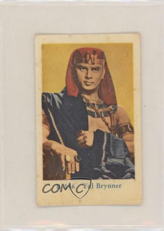 1959 Dutch Gum B Set testo blu Yul Brynner #B146 a8x