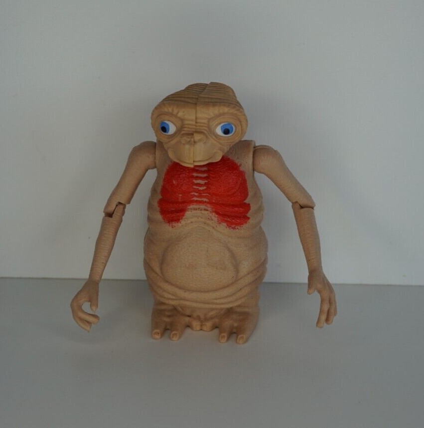 ET Action Figure LJN 4" Poseable Collo Esteso Retro Film Giocattolo Vintage 1982