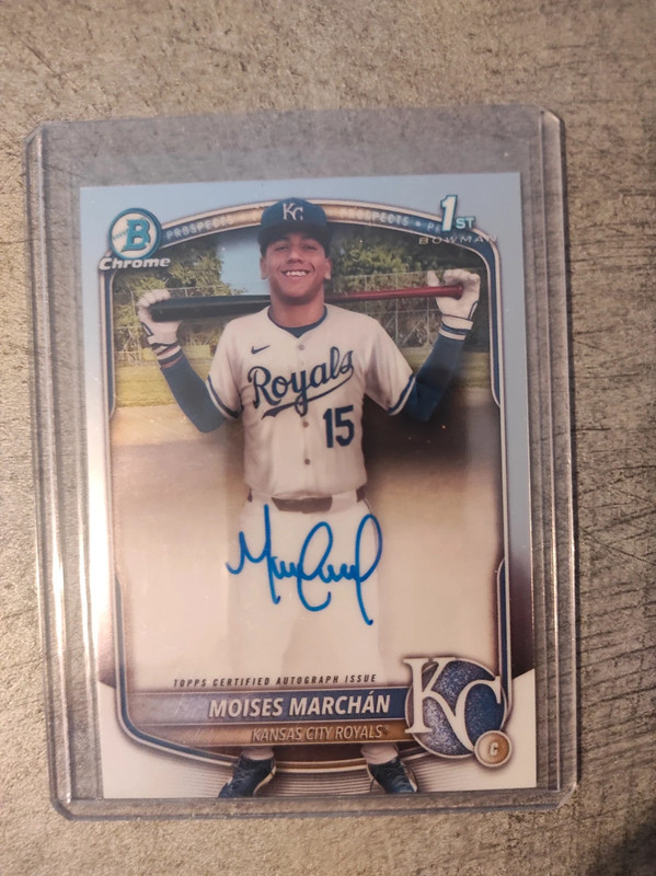 Moises marchan 1st bowman auto royals