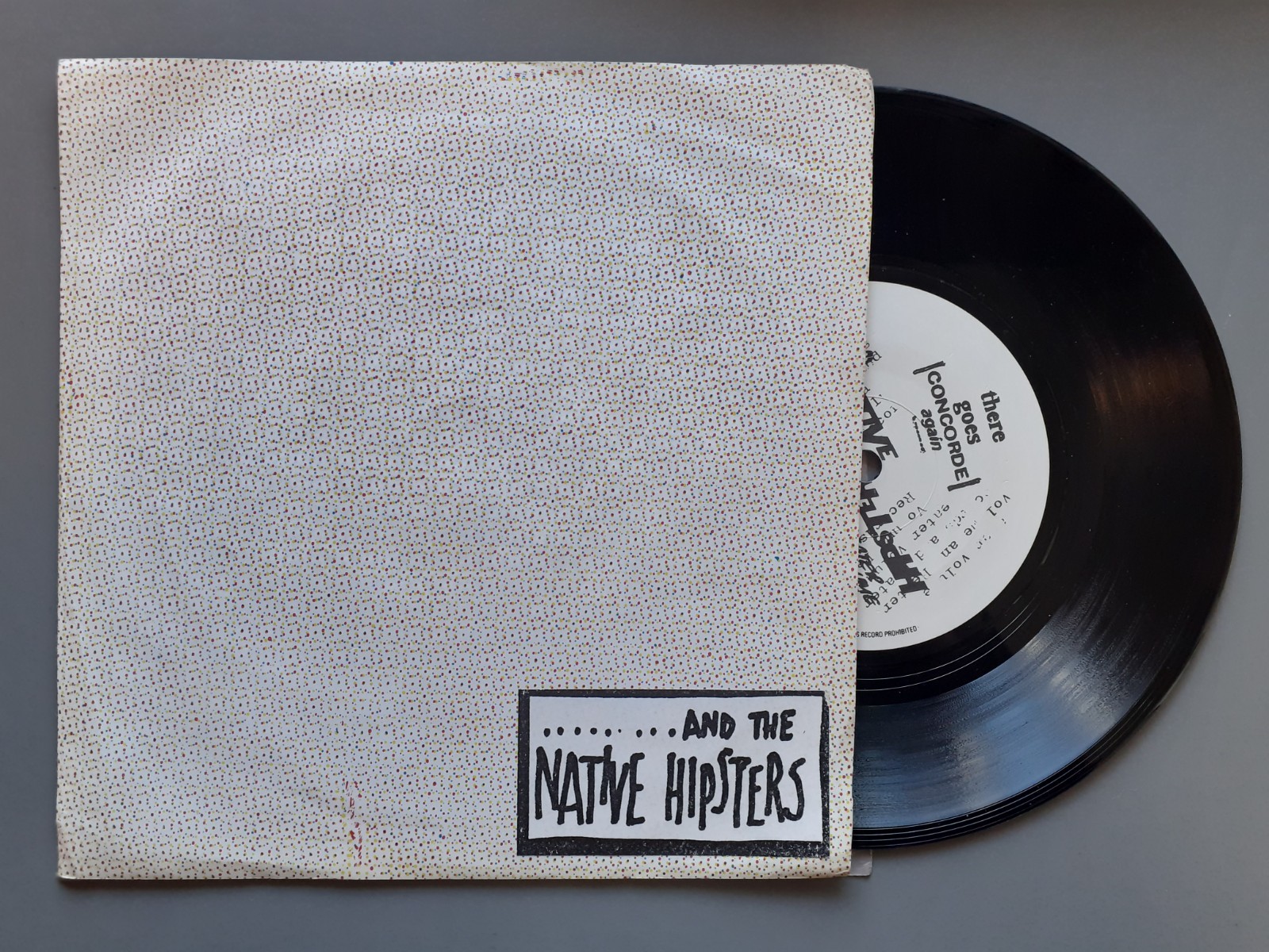 ...AND THE NATIVE HIPSTERS There Goes Concord Again UK 1980 7"