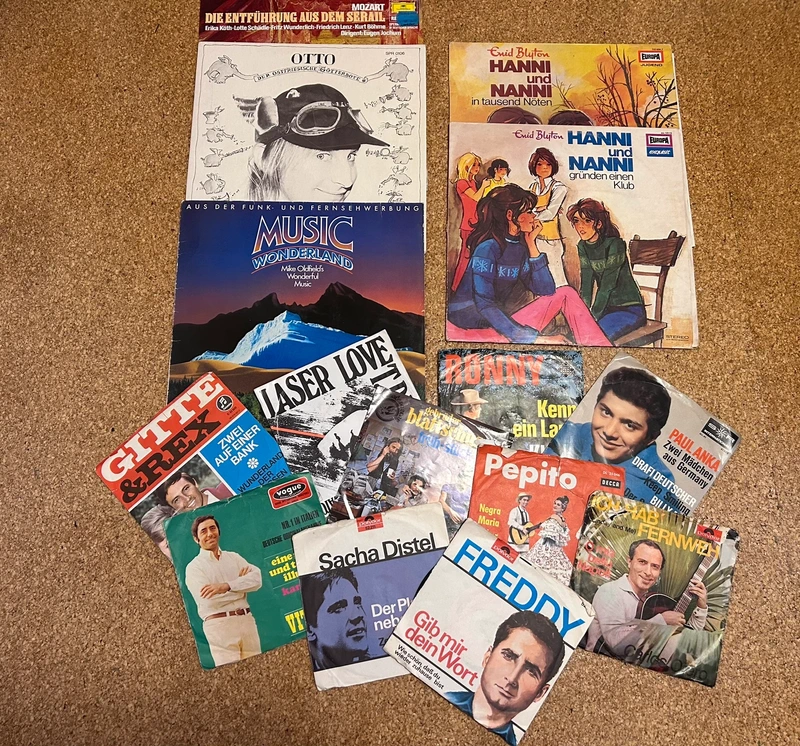 Schallplatten, LPs, Singles, 50er-80er Jahre