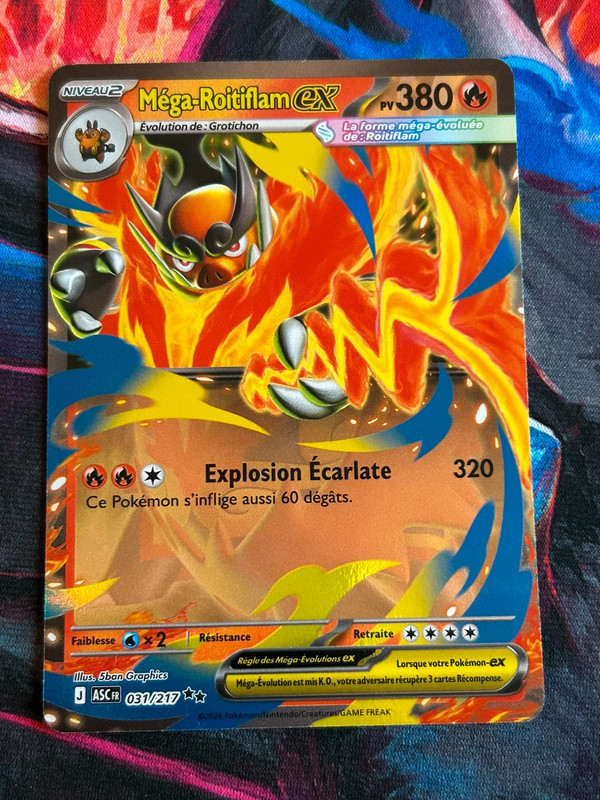 Méga-Roitiflam EX 031/217 ME2.5 Pokémon FR