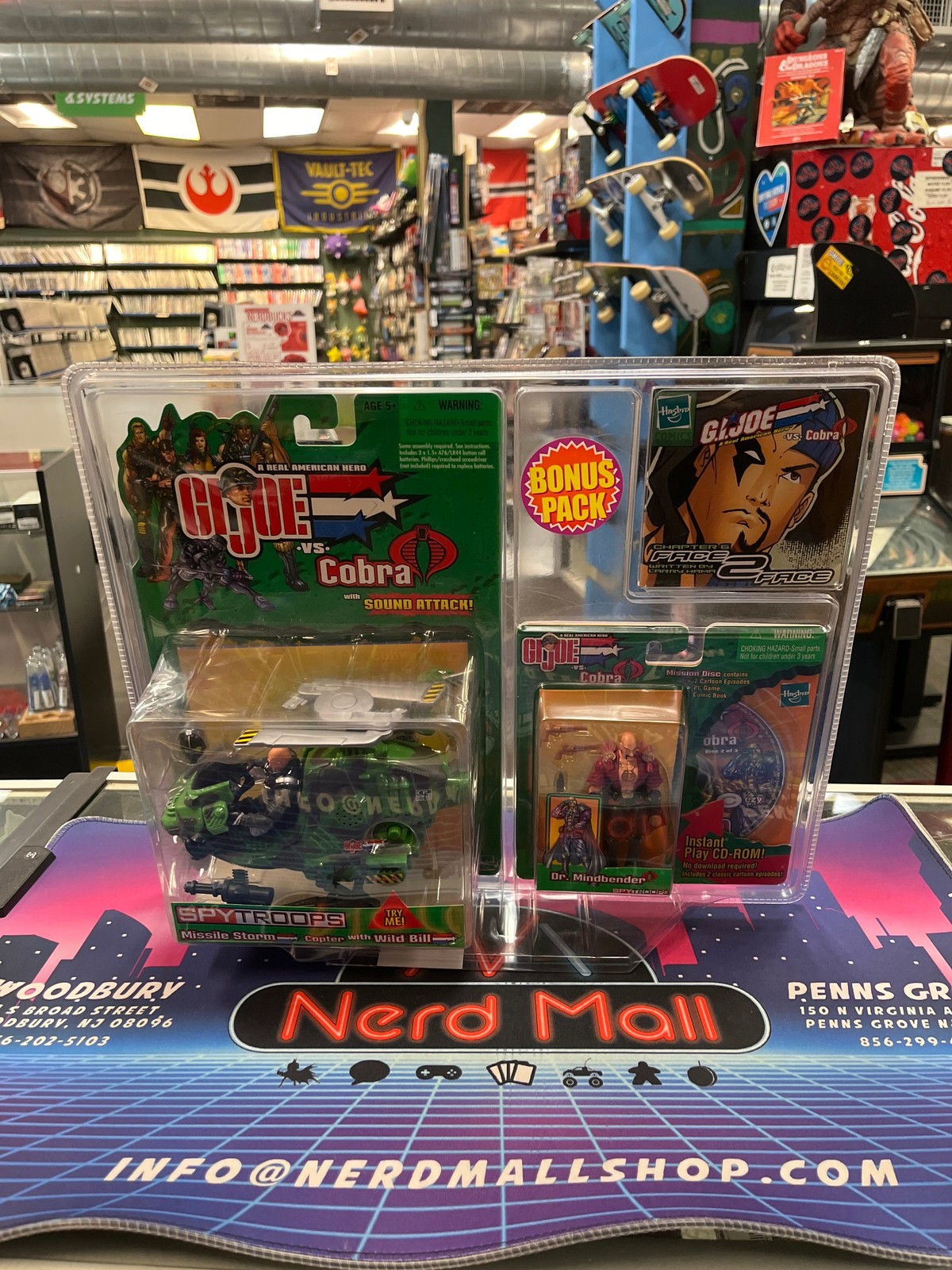 GI Joe vs. Cobra Bonus Pack Dr. Mindbender & Missile Storm Copter con Wild Bill